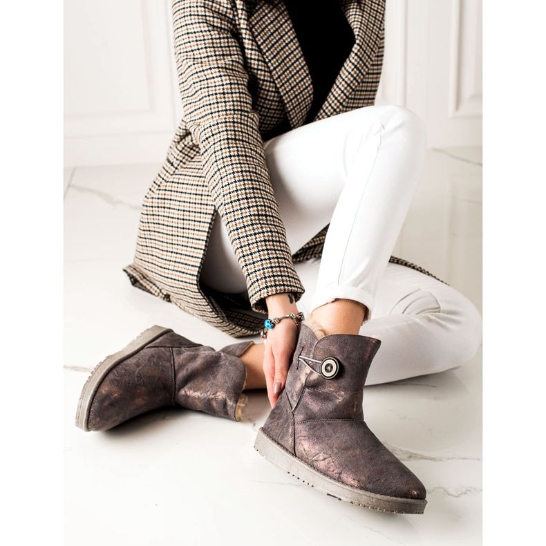 Evento Mukluki con glitter marrone 1