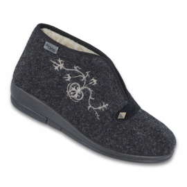 Ciabatte da donna Dr.ORTO Befado con pelliccia di pecora 031d028 grigio 1