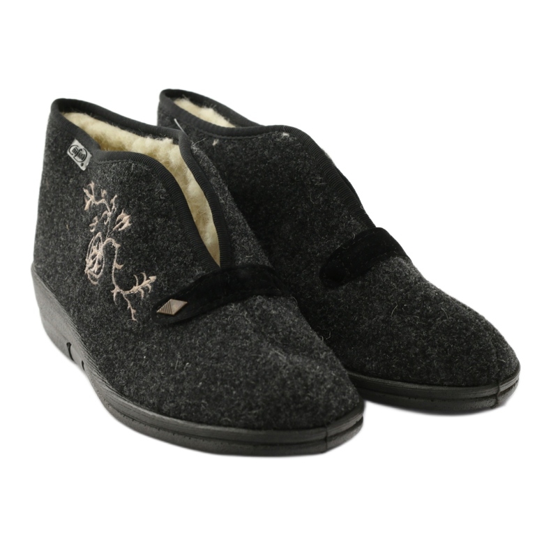 Ciabatte da donna Dr.ORTO Befado con pelliccia di pecora 031d028 grigio 5