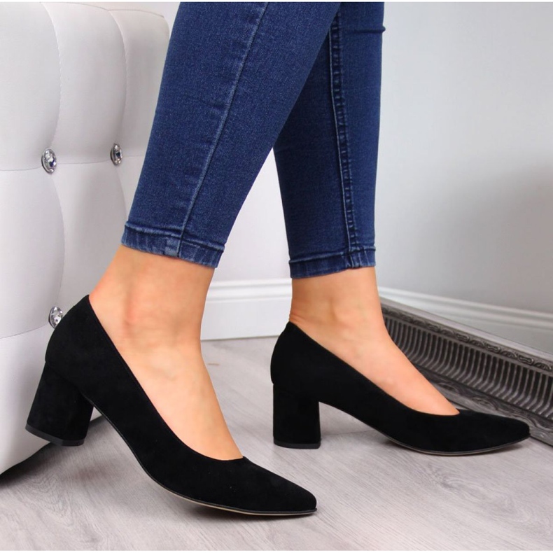 Décolleté Juma W CIT2711D in suede pillar nero 1