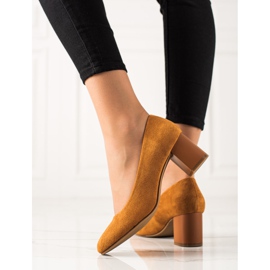 M.Daszyński Pompe cammello marrone giallo 2