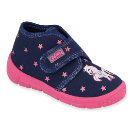 Scarpe per bambini Befado 538P015 blu navy rosa 1
