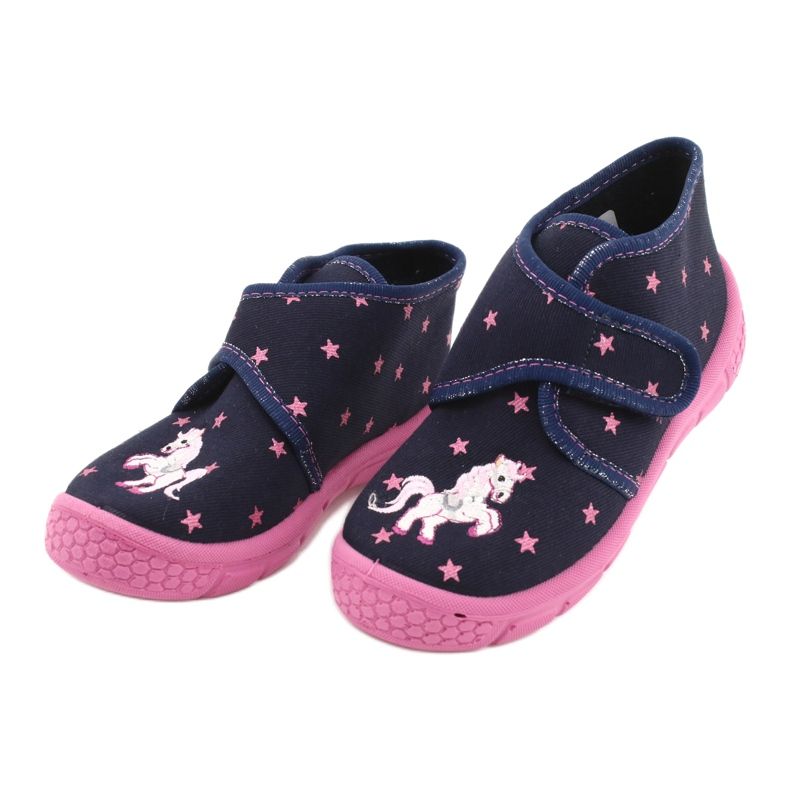Scarpe per bambini Befado 538P015 blu navy rosa 3