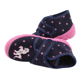 Scarpe per bambini Befado 538P015 blu navy rosa 5