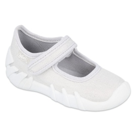 Scarpe veloci argento per bambini Befado 109P222 bianca d'argento 1