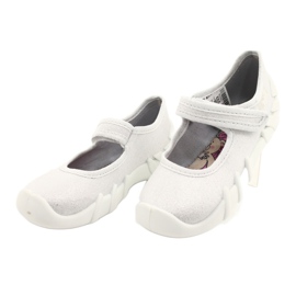 Scarpe veloci argento per bambini Befado 109P222 bianco 3