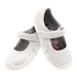 Scarpe veloci argento per bambini Befado 109P222 bianco 5