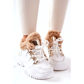 PM1 Scarpe sportive in pelle isolate lucide bianche bianca 3