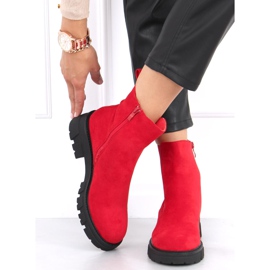 Stivaletti Chelsea in camoscio rosso Hege 2