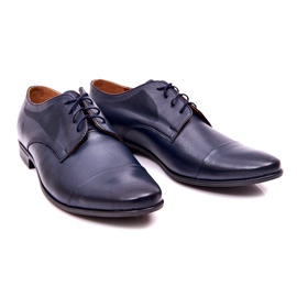 Bednarek Polish Shoes Pantofole in pelle da uomo Bednarek Navy Blue 1