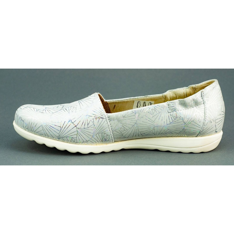 Saway Ballerine da donna in pelle 2107 bianco multicolore 1