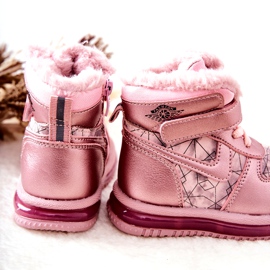 PJ2 Stivali da neve caldi per bambini Pink Shirinell rosa 3