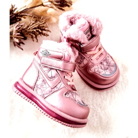 PJ2 Stivali da neve caldi per bambini Pink Shirinell rosa 4
