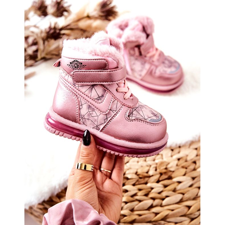 PJ2 Stivali da neve caldi per bambini Pink Shirinell rosa 5