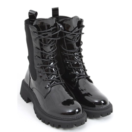Stivali militari con tomaia a calzino Sanna Black nero 2