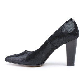 Marco Shoes Décolleté nere in pelle scamosciata lucida nero 1