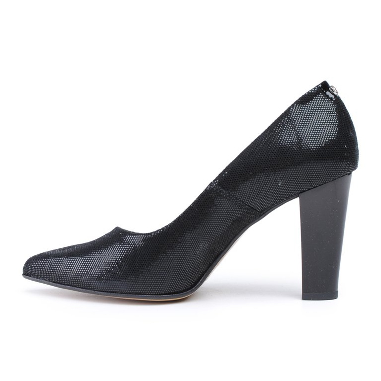 Marco Shoes Décolleté nere in pelle scamosciata lucida nero 1