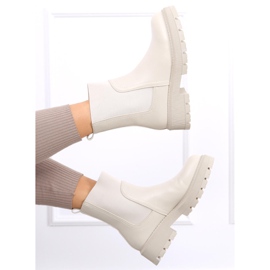 Stivaletti Chelsea con tomaia alta Cillo Beige 1