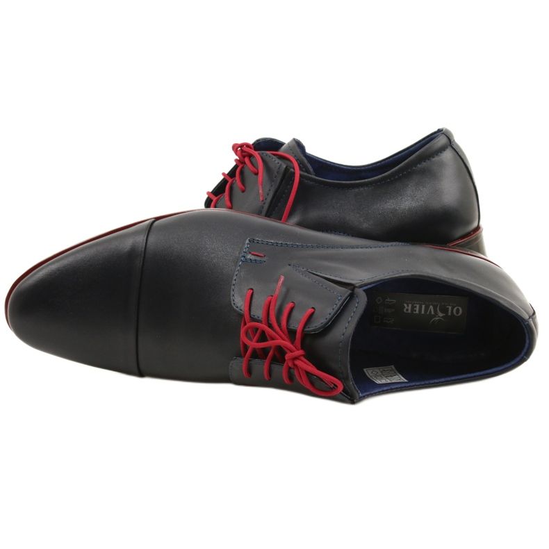 Olivier Scarpe da uomo in pelle 286 blu navy 4