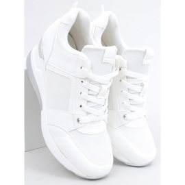 Wisto Sneakers bianche con zeppa bianco 1