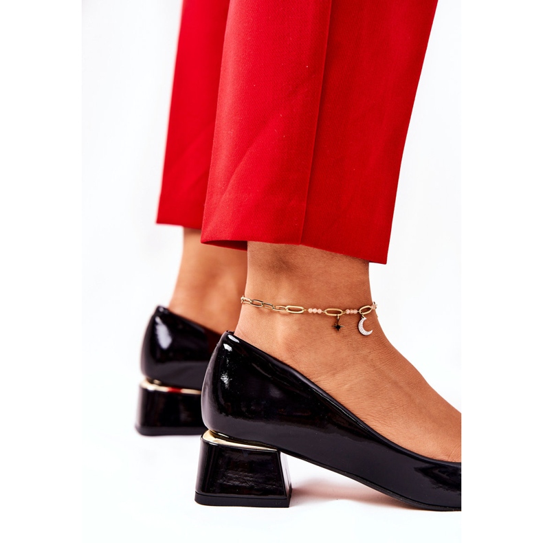 Lewski Shoes Décolleté in pelle laccate Lewski 3118 Black nero 1