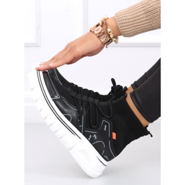 Scarpe sportive calzino nero Malin 1