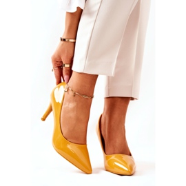 WS1 Décolleté classiche laccate Stiletto Giallo Elinne 2