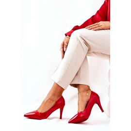 WS1 Décolleté Classiche Laccate Stiletto Rosso Elinne 1
