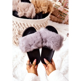 PG2 Pantofole Grigie Naturimo Grigie Con Pelliccia Naturale grigio 1