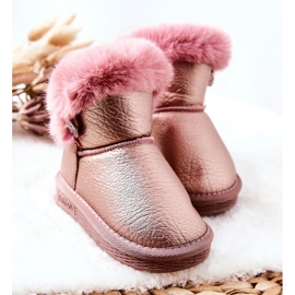 Stivali Da Neve Caldi Con Pelliccia Rosa Bessie 1