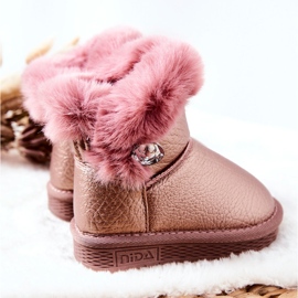Stivali Da Neve Caldi Con Pelliccia Rosa Bessie 2