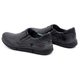 Polbut Scarpe slip-on da uomo J51 grigie nero grigio 4