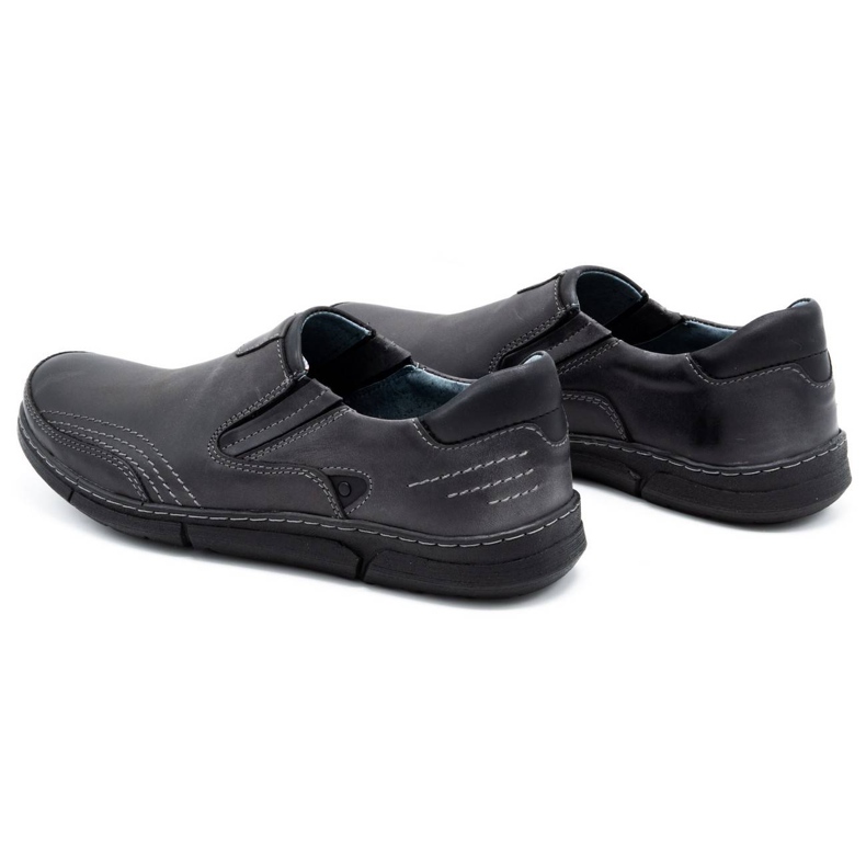 Polbut Scarpe slip-on da uomo J51 grigie nero grigio 4