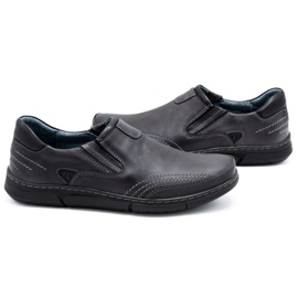 Polbut Scarpe slip-on da uomo J51 grigie nero grigio 3
