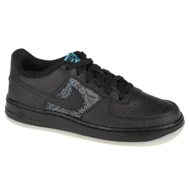 Scarpa Nike Air Force 1 Low Gs Jr DN1434-001 nero blu 1