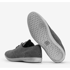 Scarpe da uomo grigie 12M-274 marrone 1