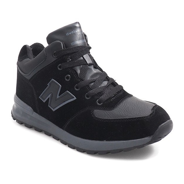 Stivali da neve caldi H1737B Nero grigio 1