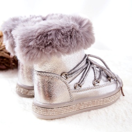 FR1 Doposci Bambini Con Pelliccia Argento Grandis 2