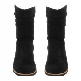Olivier Stivali in pelle Emi Black nero 4