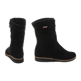 Olivier Stivali in pelle Emi Black nero 5
