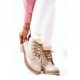 PF1 Stivaletti In Pelle Beige Khaleni 1