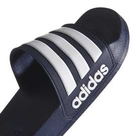 Adidas Adilette Doccia AQ1703 pantofole bianco blu navy 2
