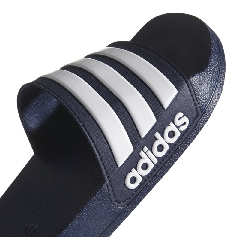 Adidas Adilette Doccia AQ1703 pantofole bianco blu navy 2
