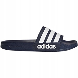 Adidas Adilette Doccia AQ1703 pantofole bianco blu navy 1