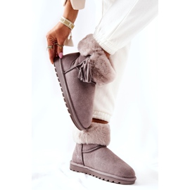 Fottuto da donna isolato con frange grigie grigio 4