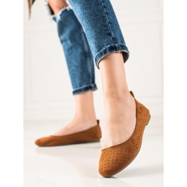 TRENDI Comode ballerine traforate marrone 1