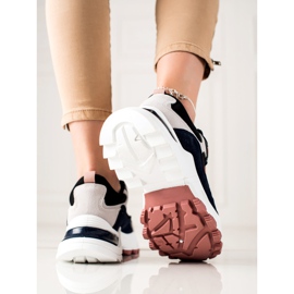 Sweet Shoes Scarpe da ginnastica alla moda beige nero rosa 1
