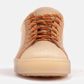 Marco Shoes Scarpe sportive in tessuto beige 1
