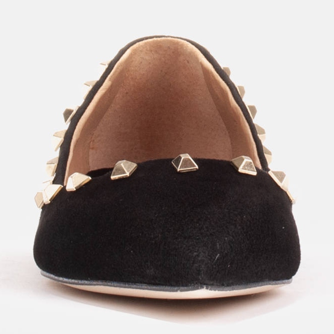 Marco Shoes Ballerine con borchie decorative nero 1
