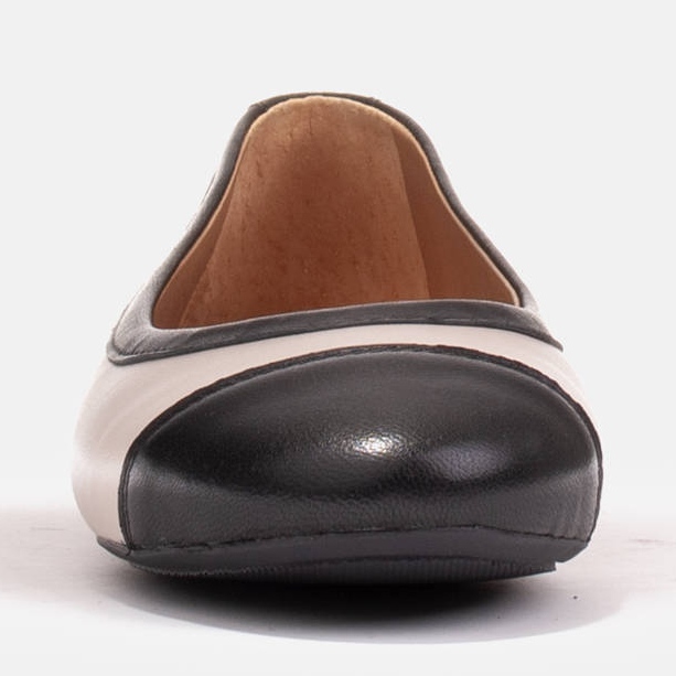 Marco Shoes Comode ballerine con rifiniture beige nero 1